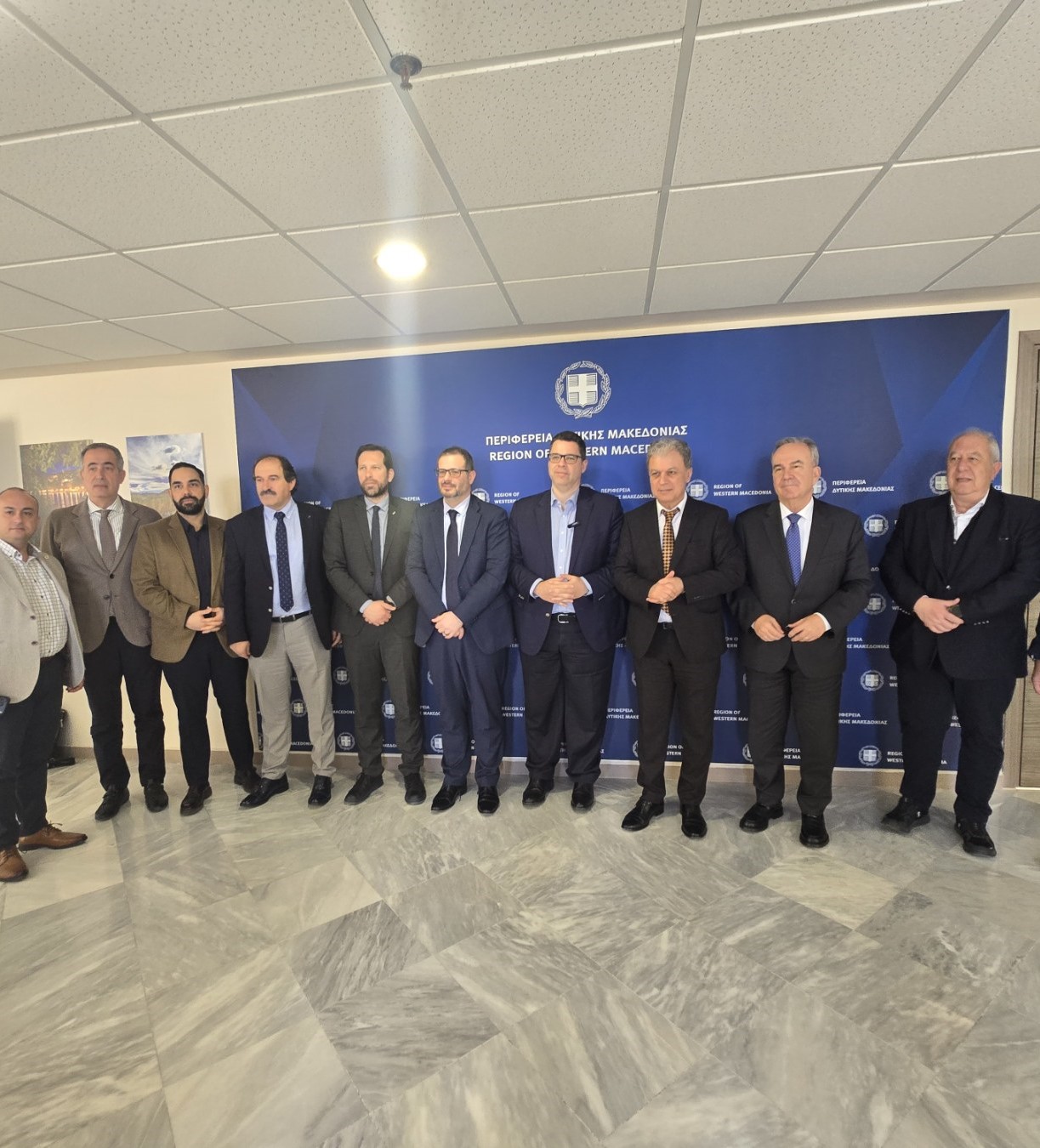 Υποδοχή κυβερνητικού κλιμακίου από τον Περιφερειάρχη Γιώργο Αμανατίδη